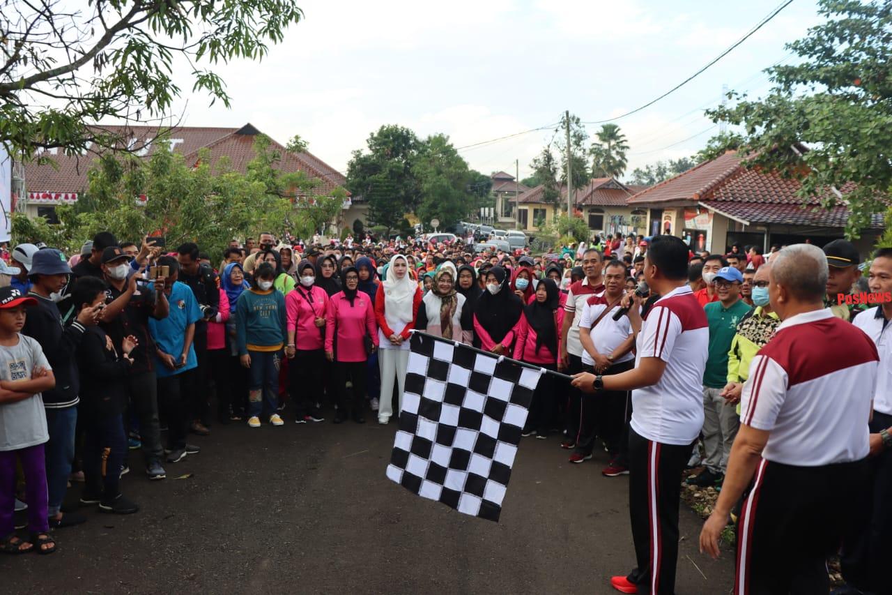 Hari Bhayangkara ke-76, Polres Lampung Utara Gelar Jalan Sehat