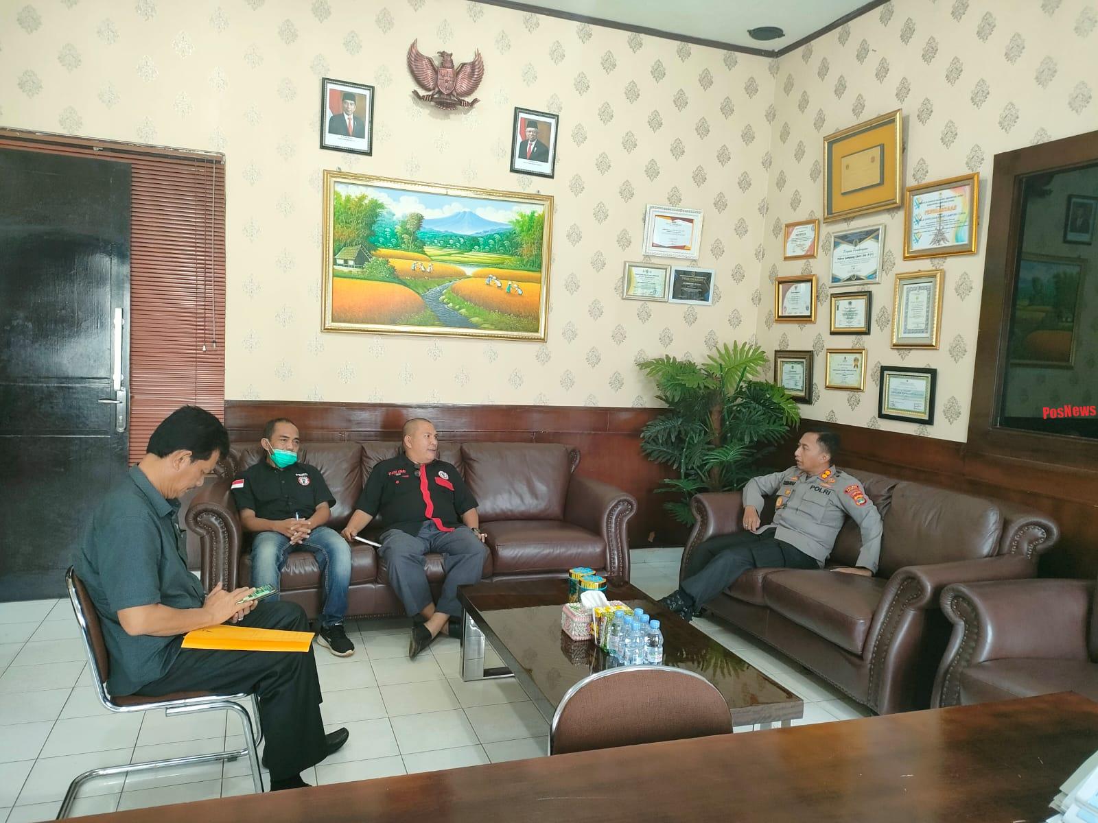 Pospera Lampung Utara Pererat Kerja Sama Dengan Polres Lampung Utara