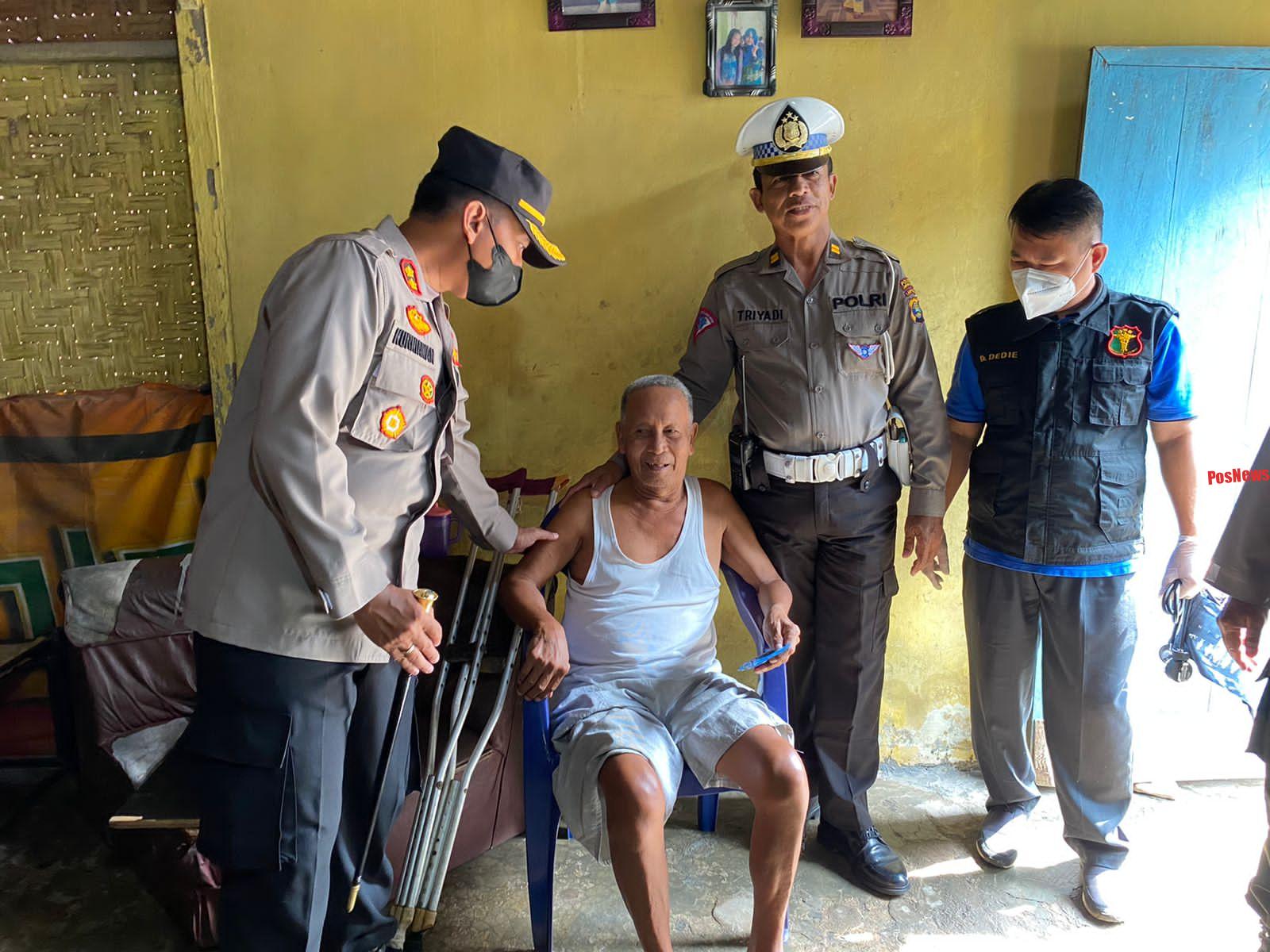 Respon Cepat Laporan Masyarakat, Kapolres Lampung Utara Kunjungi Warga Yang Sakit