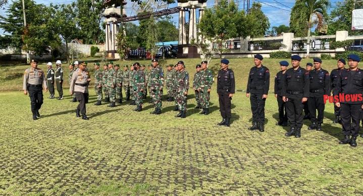 Apel Gelar Pasukan Pengamanan Tahun Baru 2023 Polres Lampung Utara
