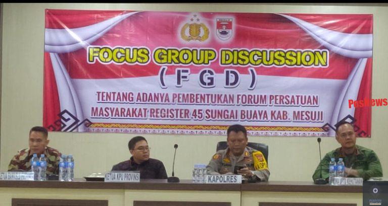 Bawaslu Provinsi Lampung Hadiri Undangan Polres Mesuji Dalam Giat FHD