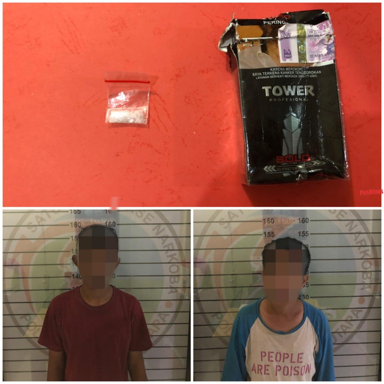 Dalam Satu Hari Satnarkoba Polres Lampung Utara Amankan Empat Pelaku Penyalah Gunaan Narkoba Di Dua Tkp