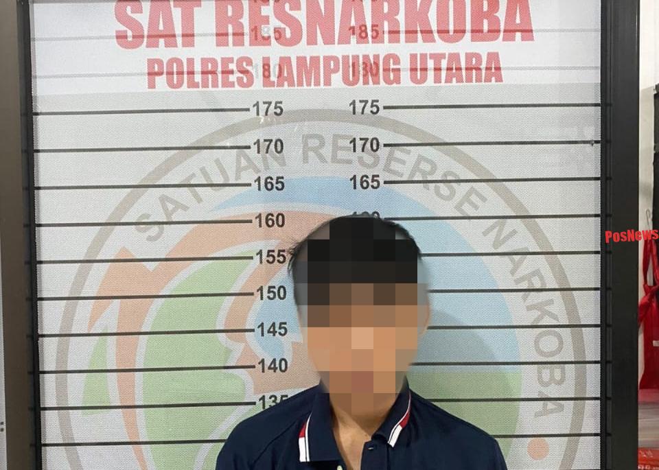 Tim Cobra Satres Narkoba Polres Lampung Utara Ringkus Pengedar Ganja