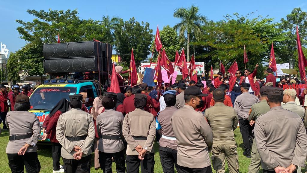 Polres Lampung Utara Amankan Aksi Damai  IMM