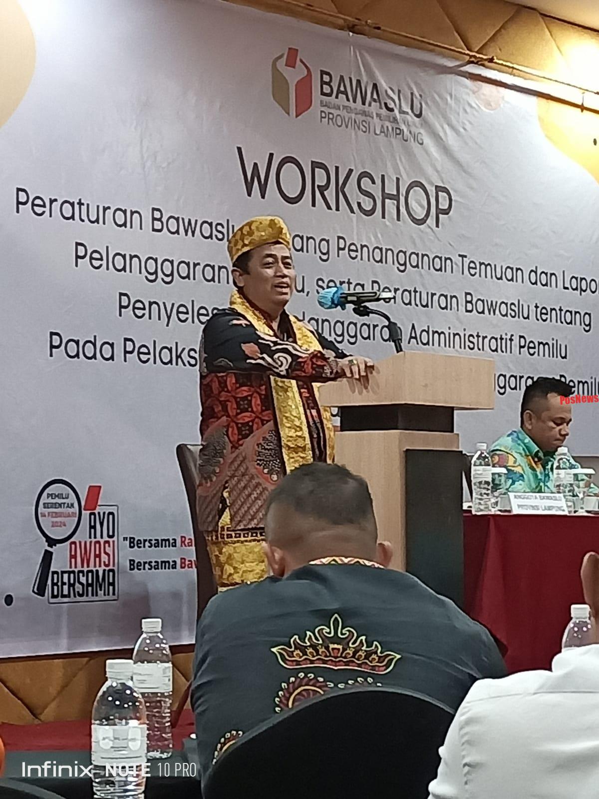 Penguatan Lembaga Anggota Bawaslu RI Puadi Kunjungi Provinsi Lampung