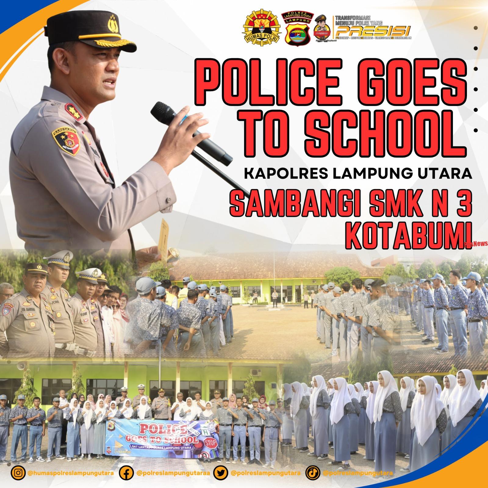 Police Goes To School, Kapolres Lampung Utara Sambangi SMK 3 Negeri Kotabumi