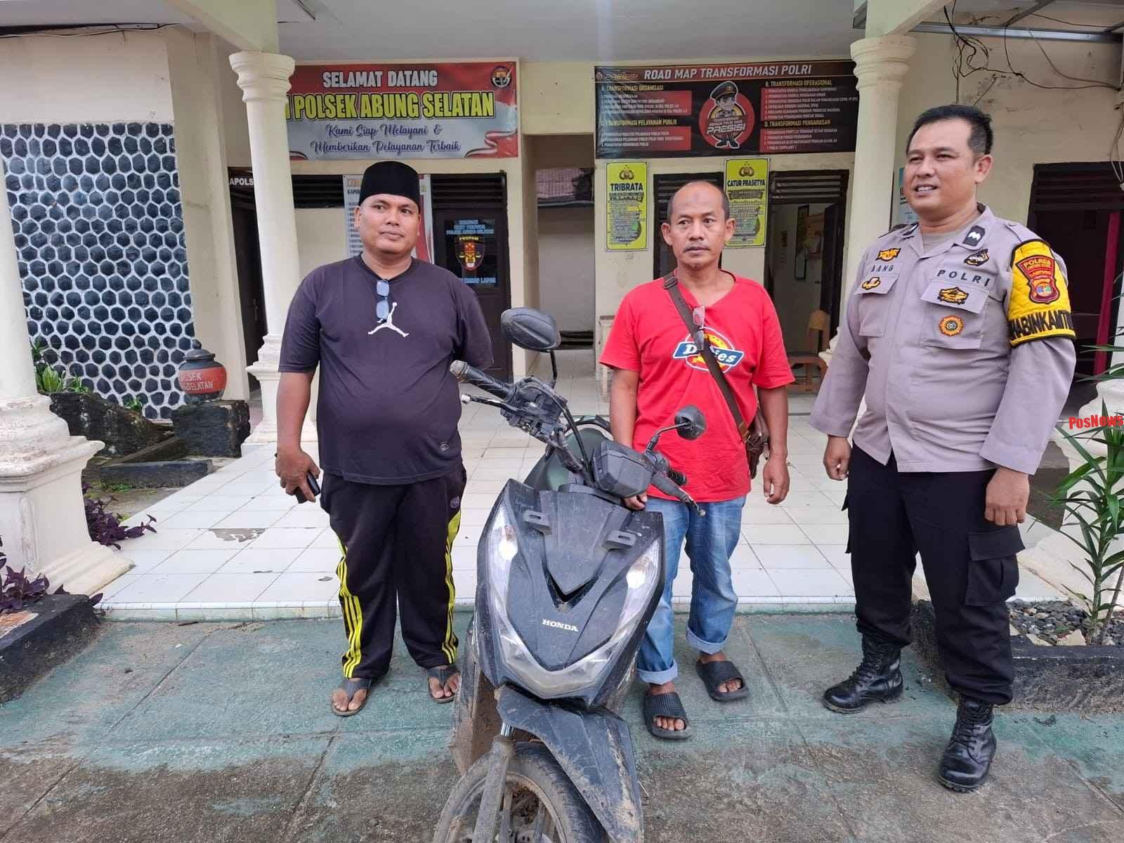 Nasib Baik Pedagang Lampura, Motor Kembali di Hari yang Sama