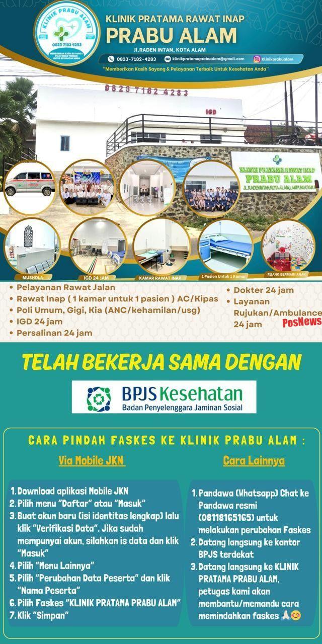 Klinik Pratama Rawat Inap Prabu Alam Hadir Berikan Pelayanan Kesehatan 24 Jam, Layani BPJS Kesehatan