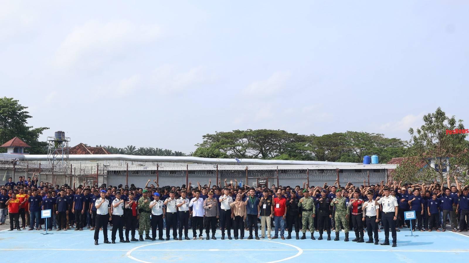 Lapas Kelas IIA Kotabumi Satukan Warga Binaan, Keluarga, TNI, POLRI, dan Masyarakat dalam Deklarasi Besar Melawan Narkoba, HP Ilegal, Penipuan, dan Pungli